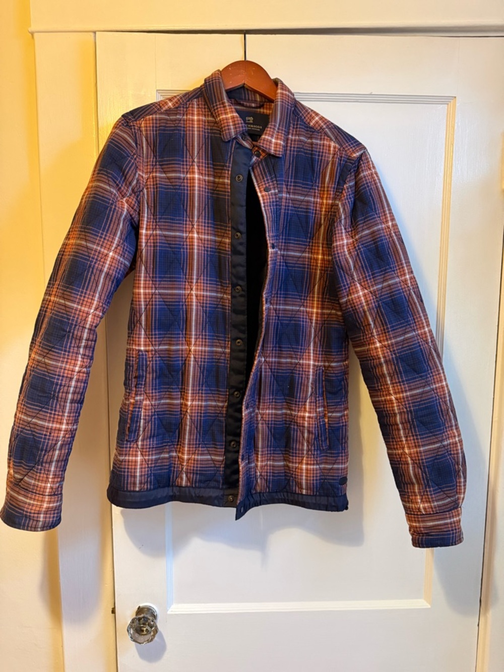 Scotch and Soda Plaid Spring Jacket - Blue Orange & Red